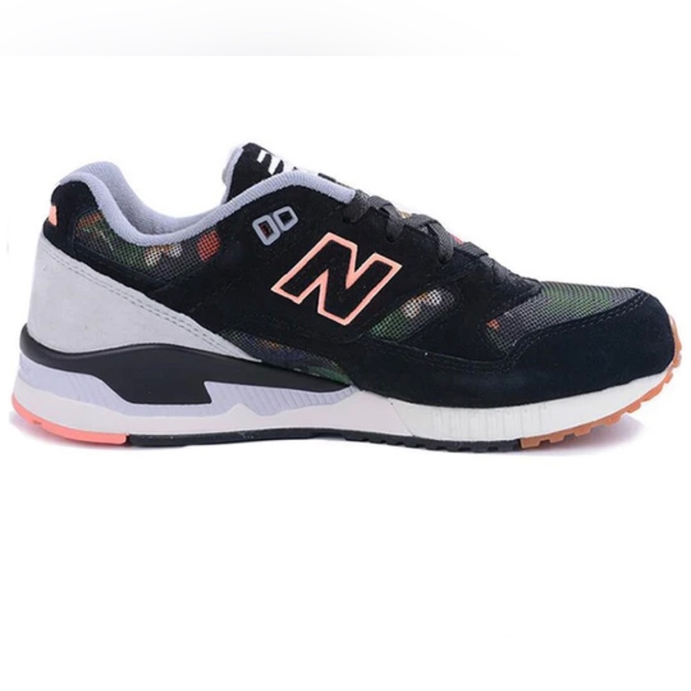 [Never worn] New Balance 530 FLORAL INK BLACK RUNNING SHOES size 8 women’s